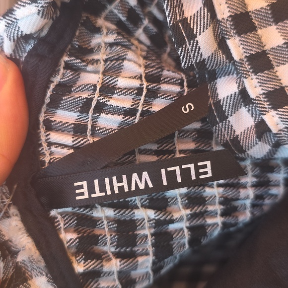 Black and White Gingham Dress - Picture 3 of 6